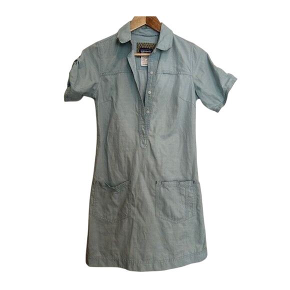 Patagonia Dresses & Skirts - PATAGONIA Women's Chesser Island Chambray Dress Blue Size 2
